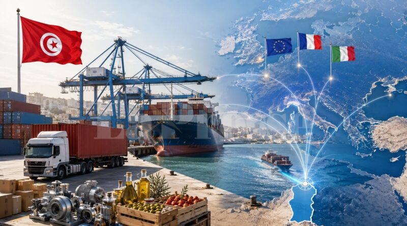 Commerce extérieur : l'UE reçoit 70 % des exportations tunisiennes au S1 2026