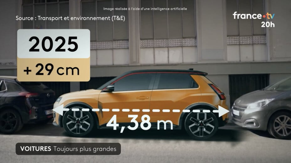 De la Renault 5 de 1972 à 2026 : la sécurité augmente nos voitures de 20 cm