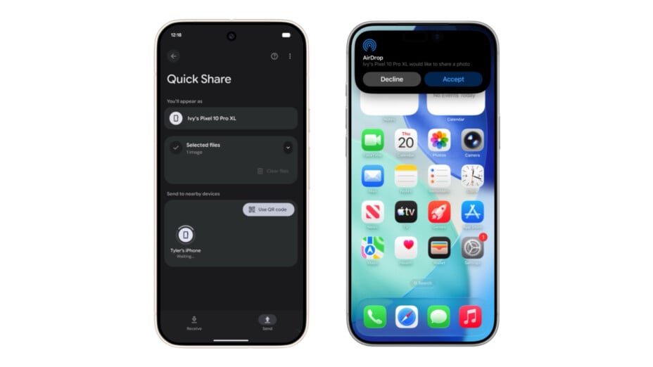 Des millions d'appareils Android et iOS touchés par des failles Quick Share et AirDrop.