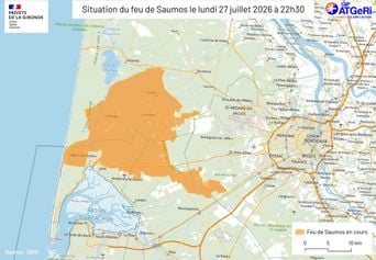 EN DIRECT : 4.000 touristes évacués préventivement de Lacanau.