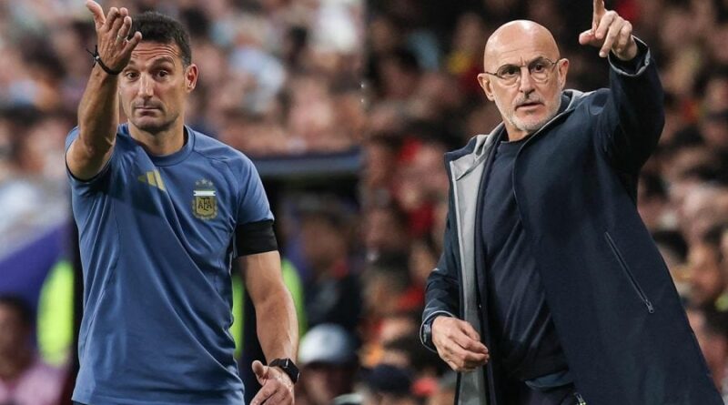 Finale Argentine-Espagne : De la Fuente et Scaloni, stratèges opposés