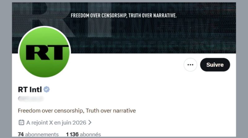 Guerre en Ukraine : RT, sanctionné, tente un retour sur X ?