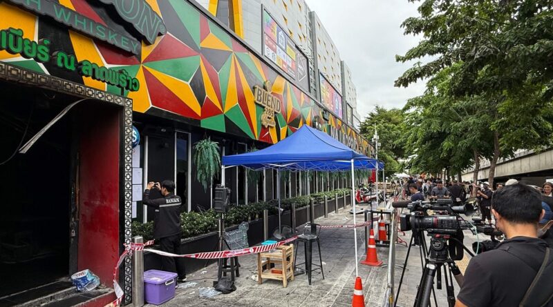 Incendie à Bangkok : au moins 27 morts dans un bar