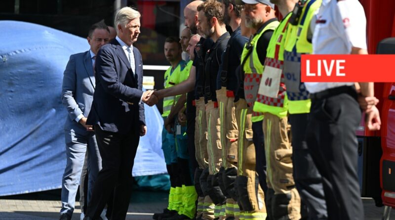 Incendie place de Brouckère à Bruxelles : 2 morts, 4 disparus, présence du Roi et de Bart De Wever