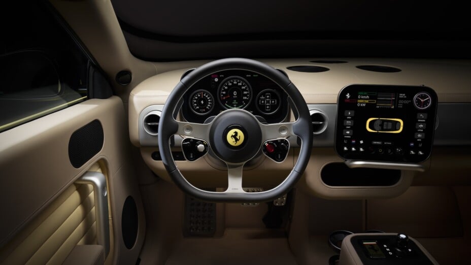 La première Ferrari Luce électrique, accusée d’être sans âme, est déjà complète.