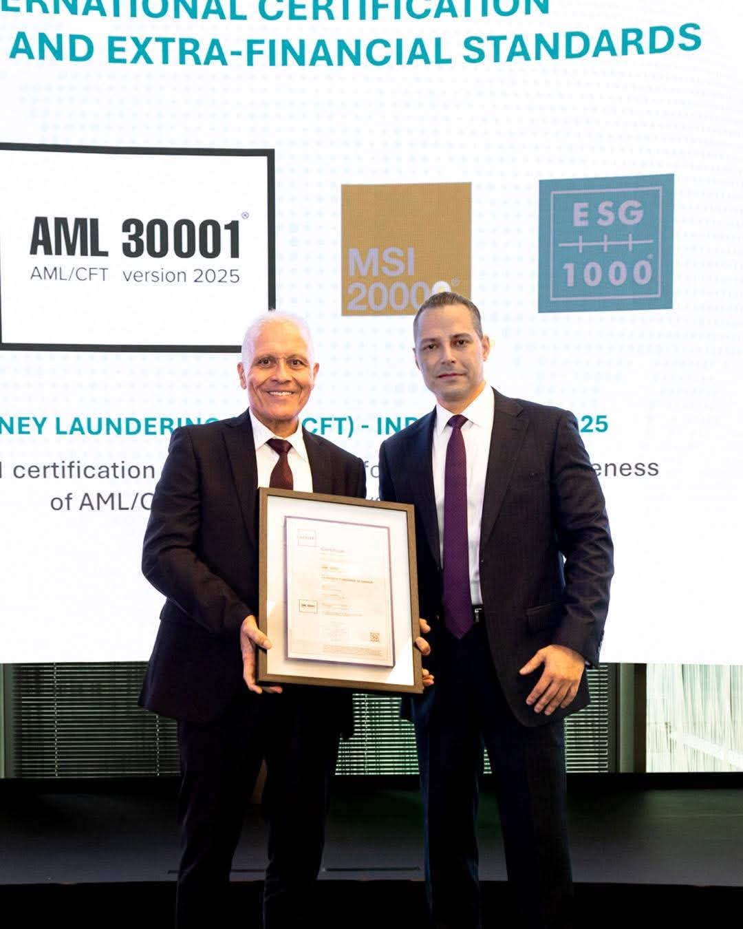La STB devient la première banque publique tunisienne certifiée AML 30001.