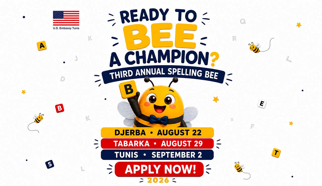 L'ambassade des États-Unis relance le concours « Spelling Bee » en Tunisie.