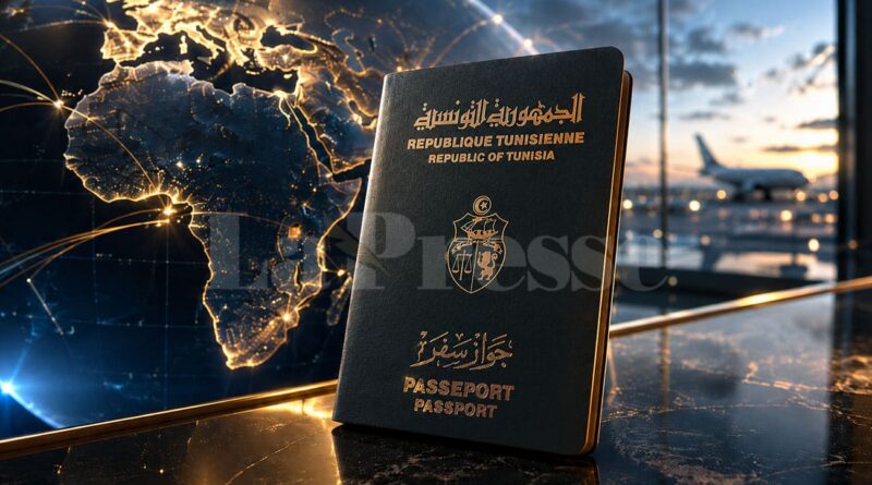 Le passeport tunisien sera 6ème en Afrique en 2026