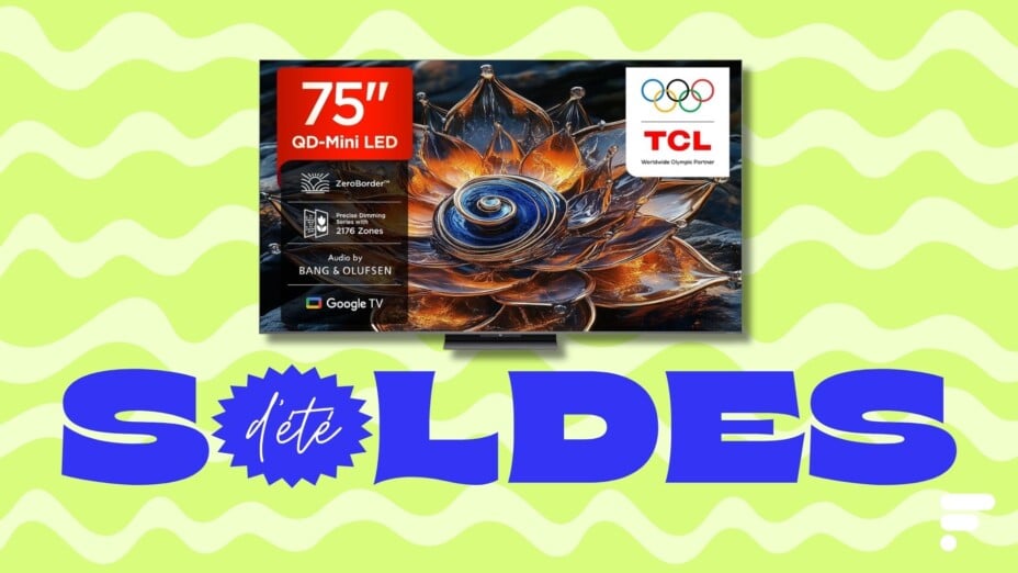 Le TV 4K QD-Mini LED 75″ à 1 100 € en 3e démarque.