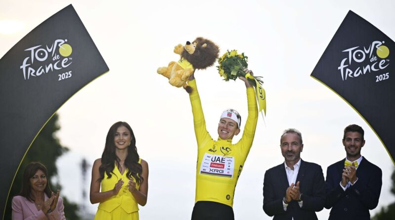 Les favoris du Tour de France 2026 : Pogacar, Vingegaard, Seixas.