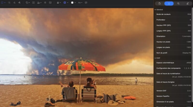 L'histoire de la photo des incendies de Gironde, un Android ancien.