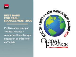 L'UIB remporte un Global Finance Treasury & Cash Management Award 2026