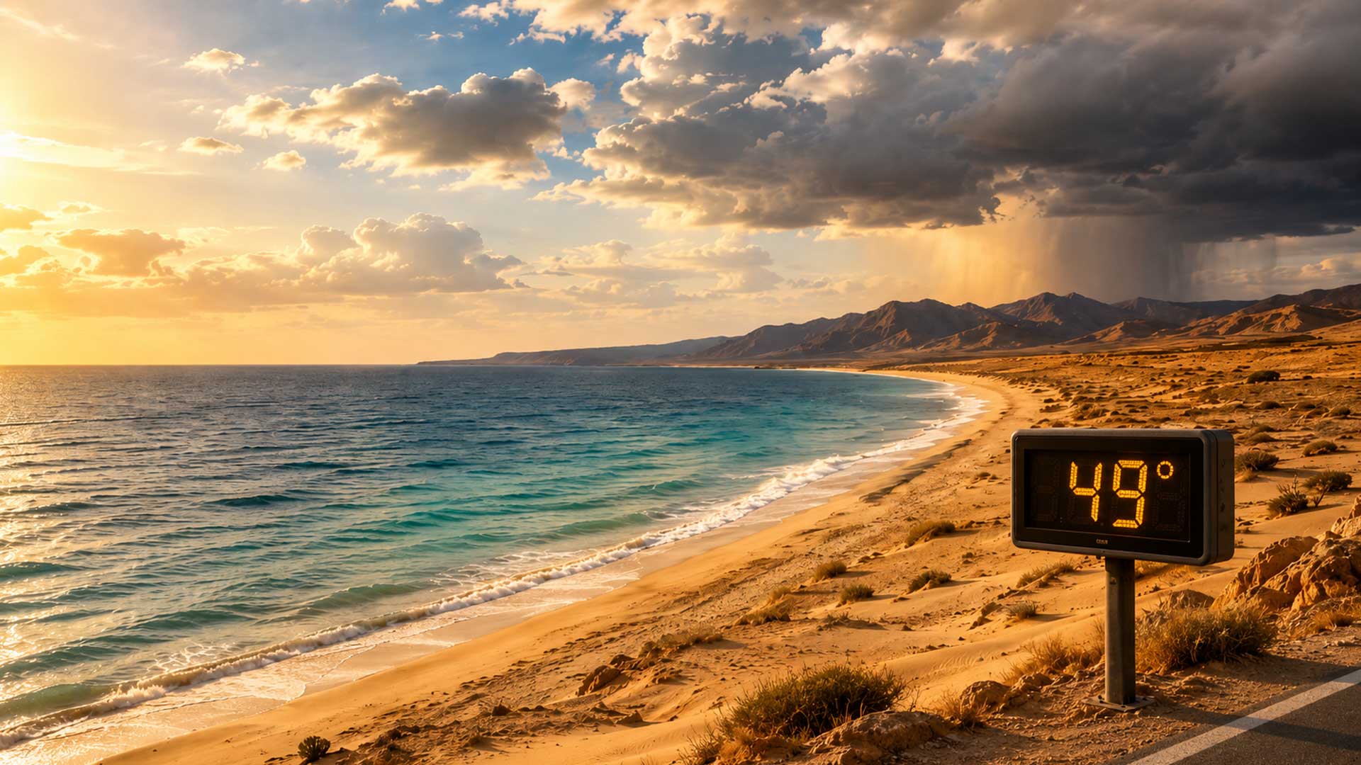 Météo Tunisie : orages et chaleur jusqu'à 49 degrés cet après-midi