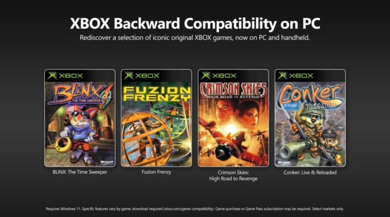 Microsoft étend la rétrocompatibilité des jeux Xbox au PC et Xbox Ally