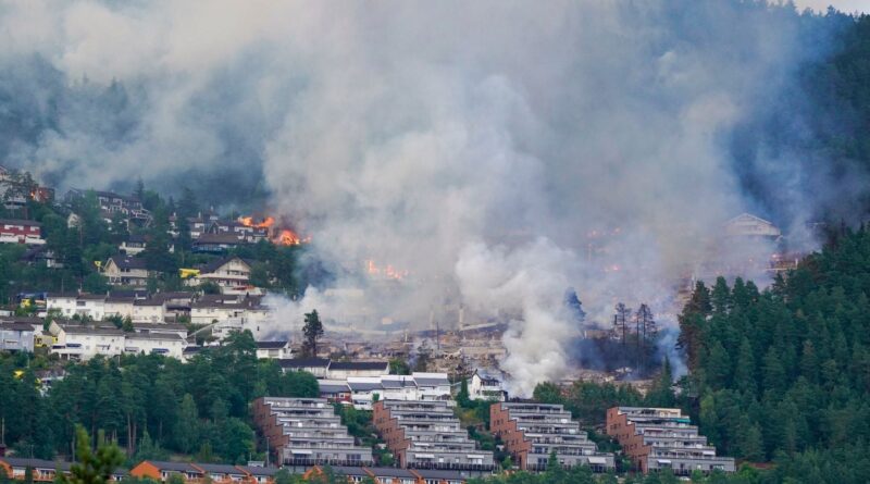 Norvège : Un violent incendie détruit plus d’une centaine de logements.