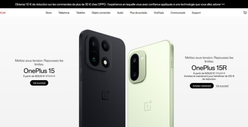 OnePlus fait la publicité d'Oppo sur son site : fin en Europe ?