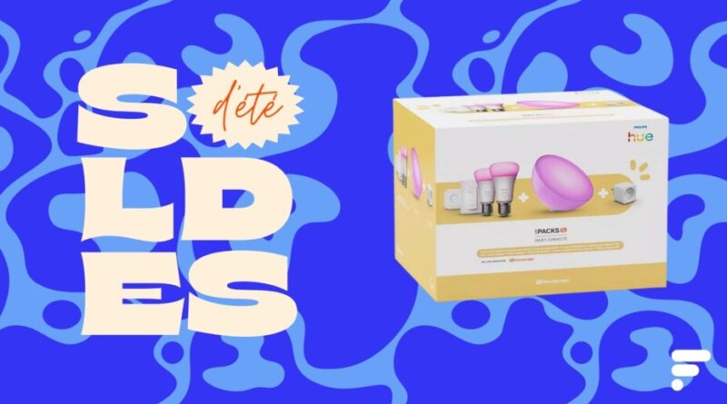 Pack Philips Hue Bridge à -54 % : ampoules, Hue Go, prise, interrupteur connectés inclus