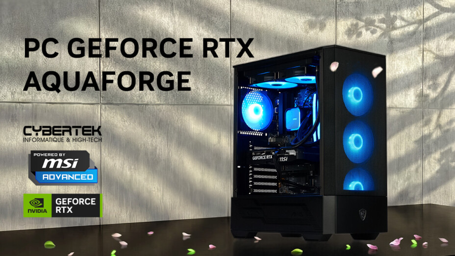PC gamer Cybertek Aquaforge : RTX 5060 Ti à 1 250 €