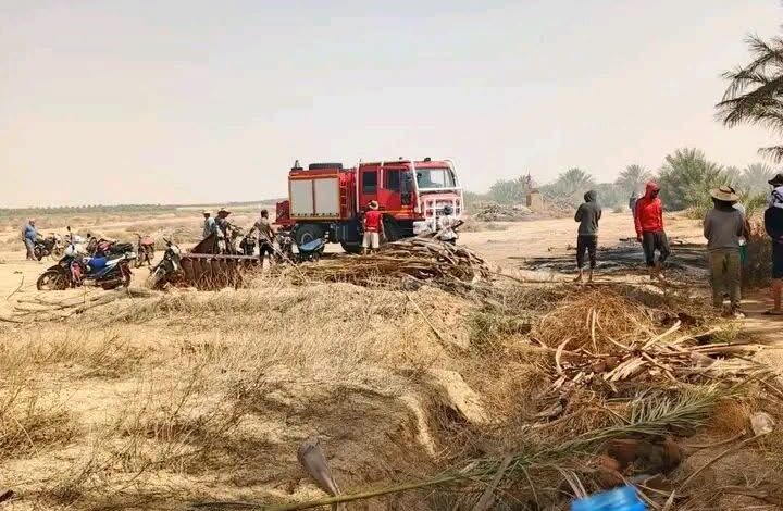 Redeyef : incendie maîtrisé dans la palmeraie de Segdoud
