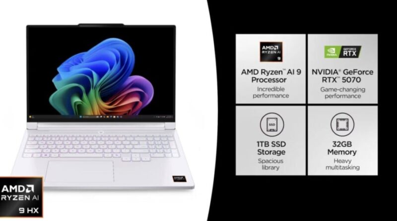 RTX 5070 12 Go à plus de 3370 dollars : un Lenovo cher.