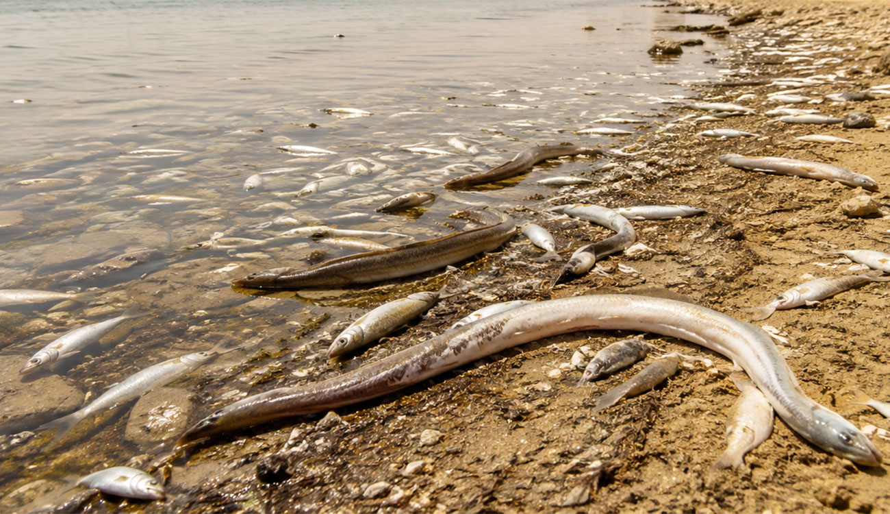 Sfax : mortalité de poissons constatée sur les côtes de Louata