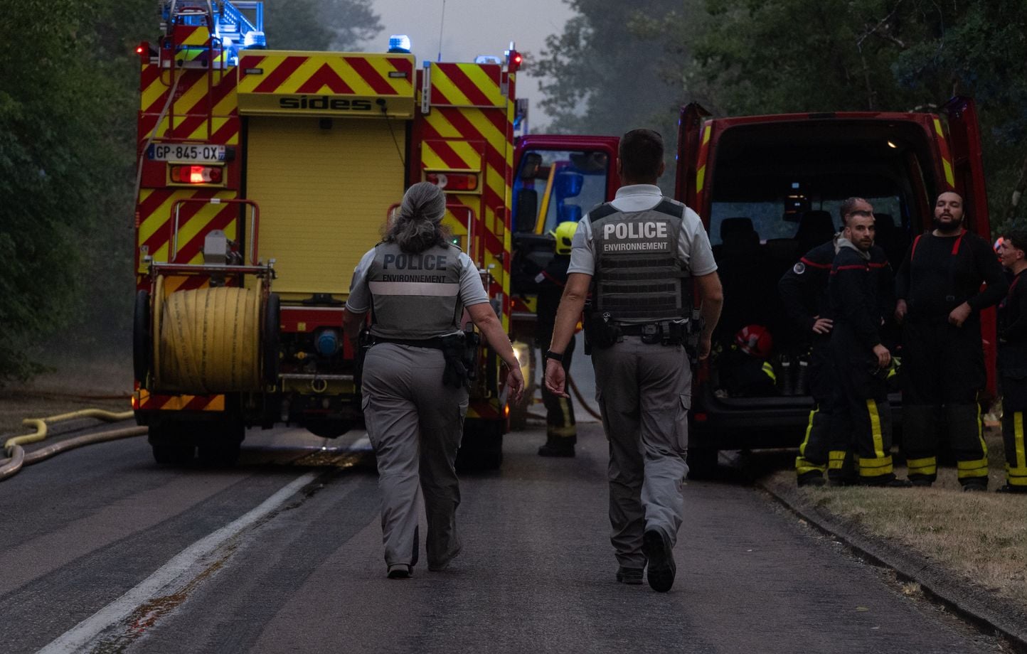 Six suspects arrêtés pour des feux de forêt à Fontainebleau.