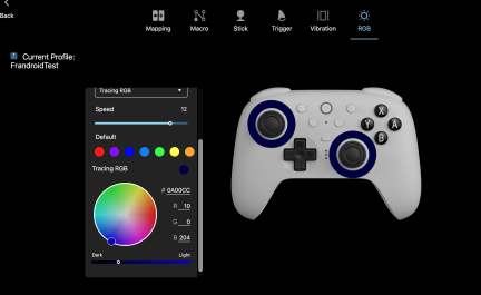 8BitDo logiciel RGB