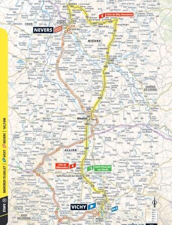 Tour de France 2026 : Heure de passage de la caravane, étape 11 Vichy-Nevers, 15 juillet ?