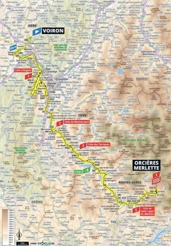 Tour de France 2026 : Heure de passage de la caravane étape 18 Voiron-Orcières-Merlette ?