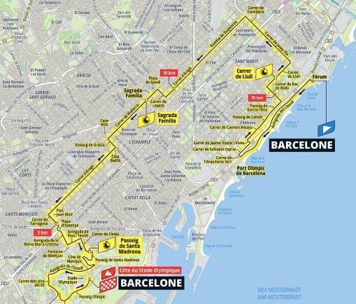 Le parcours de la 1re étape du Tour de France 2026