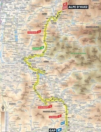 Tour de France 2026 : Profil et parcours de la 19e étape vendredi