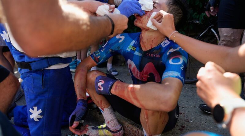 Tour de France 2026 : Rubio reçoit vingt points de suture après un accident à l'Alpe d'Huez