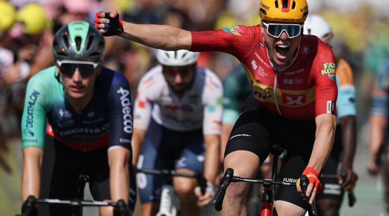 Tour de France 2026 : Waerenskjold s'impose au sprint à Nevers, étape record.