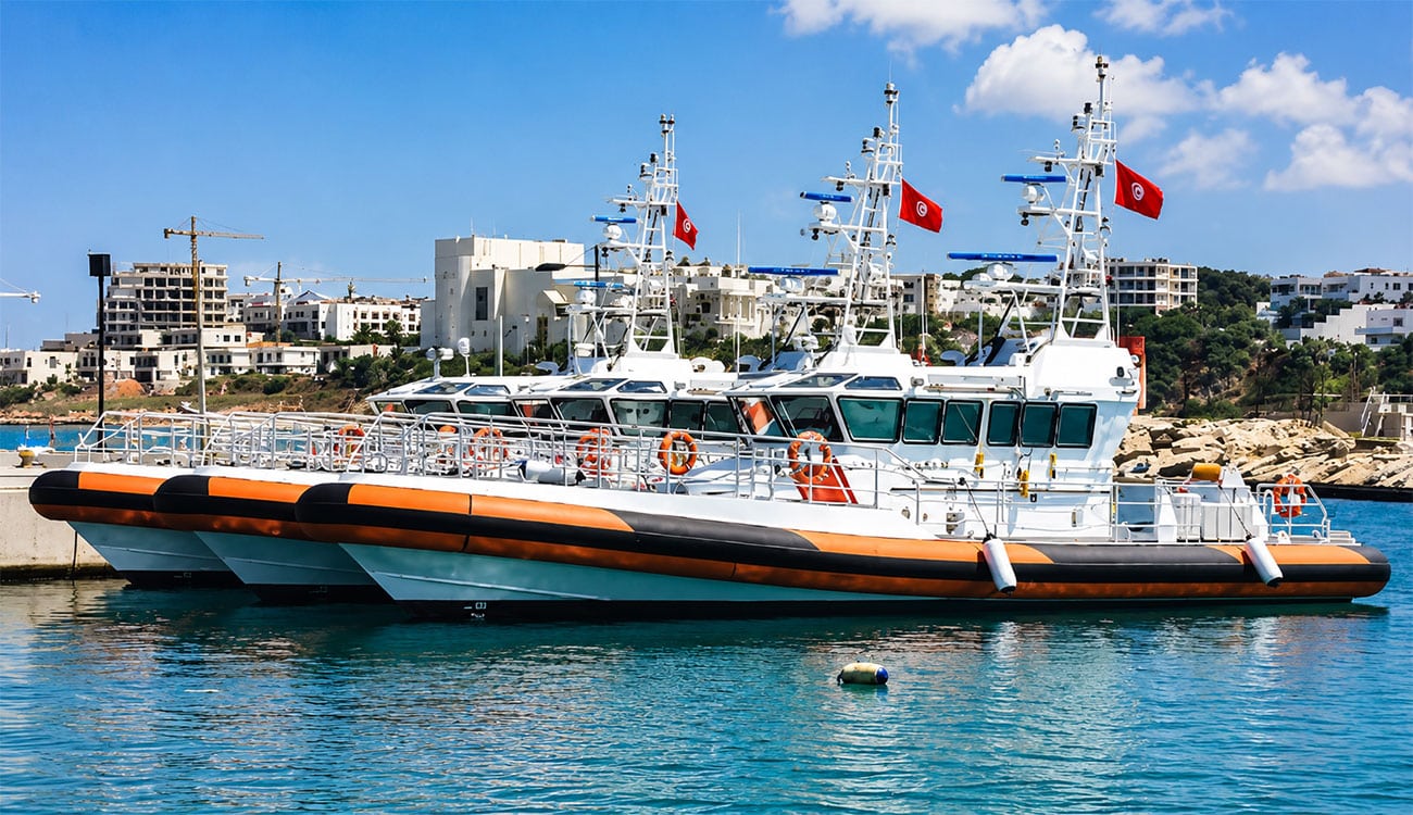 Trois navires SAR de 20 mètres livrés à la Tunisie.