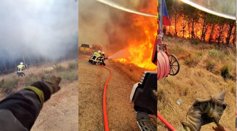 « Un pompier filme le méga-feu de Gironde et critique les Ray-Ban Meta »