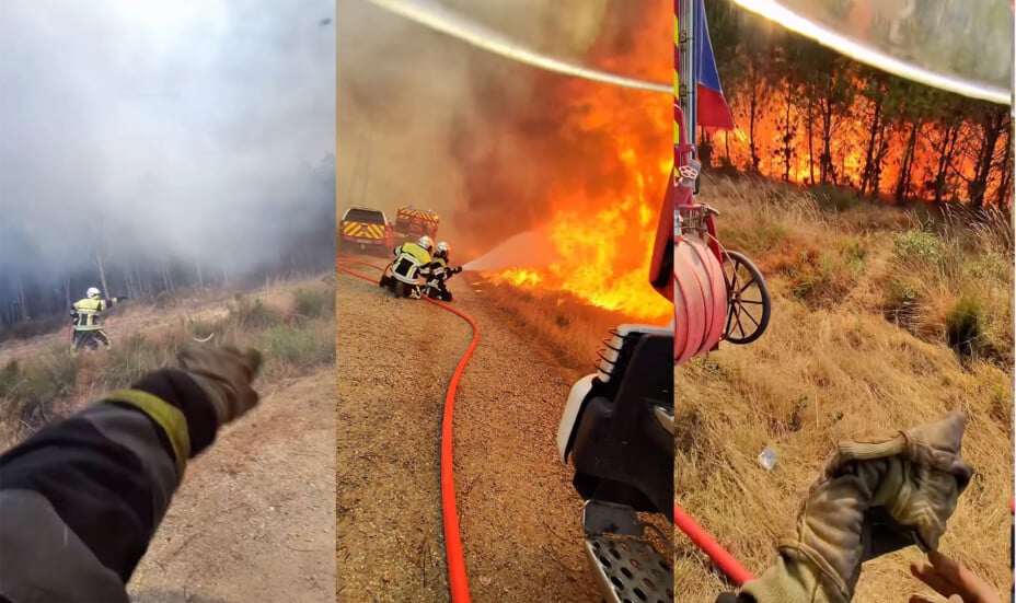 « Un pompier filme le méga-feu de Gironde et critique les Ray-Ban Meta »