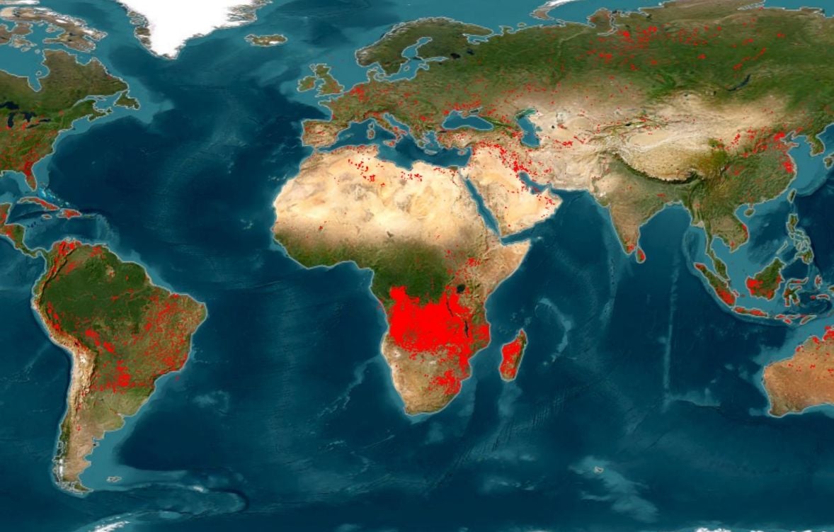 Une grande partie de l’Afrique est en feu selon la Nasa : explications.