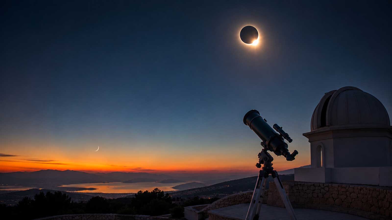 Astronomie : la naissance du croissant de Rabia al-Awwal et éclipse solaire coïncident