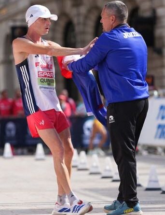 Aurélien Quinion héroïque sur le marathon marche aux Championnats d’Europe d’athlétisme
