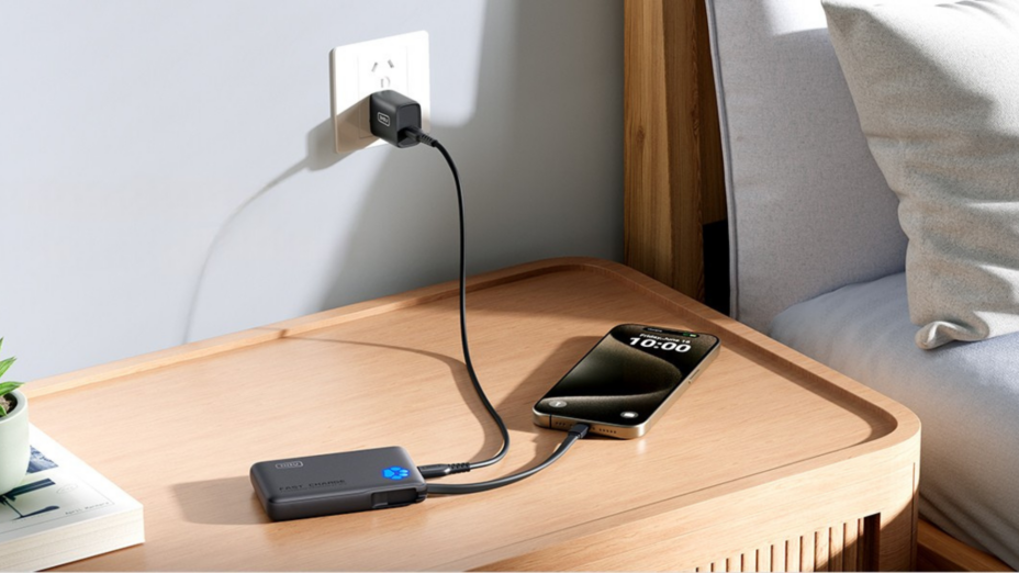 Batterie externe 45 W : petit format et prix réduit pour smartphones et consoles