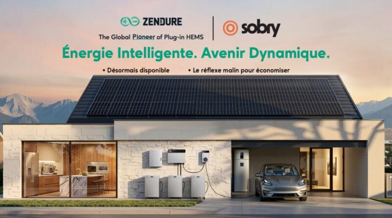Batterie solaire : Zendure et Sobry garantissent jusqu’à 625 € d’économies annuelles
