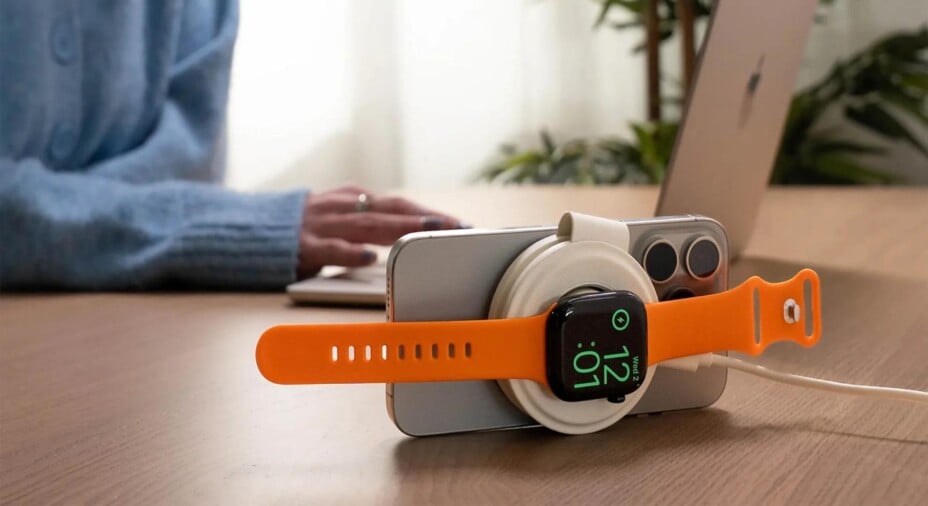 Chargeur sans fil Qi2 2-en-1 à -60 % : recharge simultanée iPhone et Apple Watch