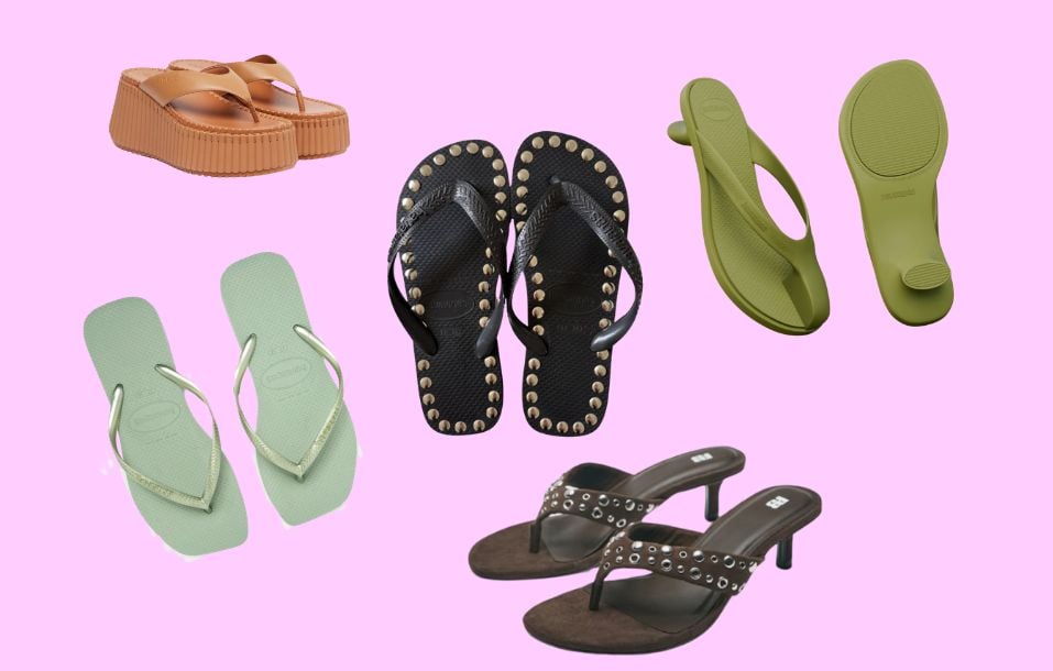 Colorées, à talon ou futuristes : la tong, « it-shoe » de l’été.