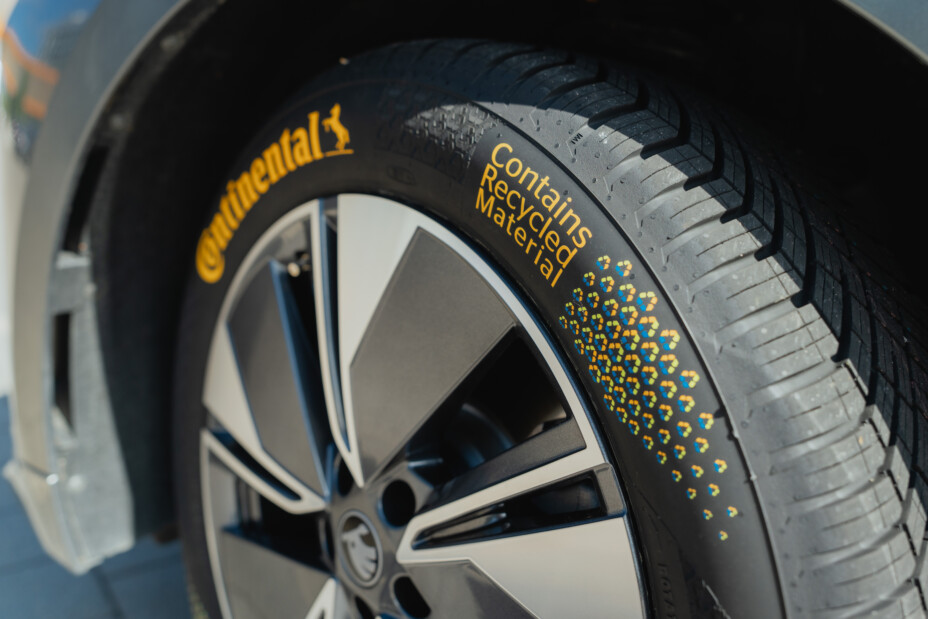 Continental : un pneu électrique fait de 80 % de matériaux durables.