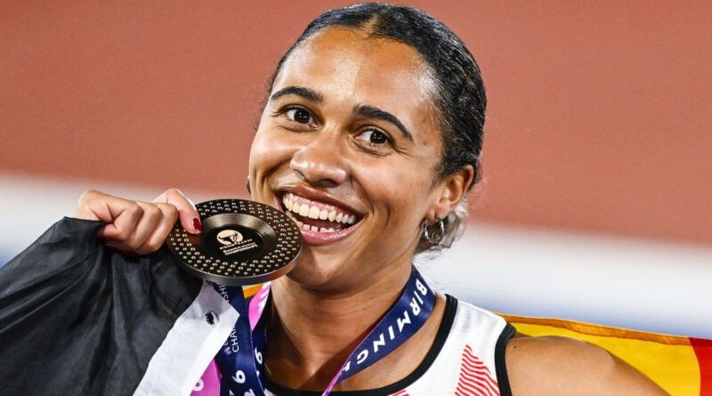Delphine Nkansa décroche le bronze au 100m à l'Euro d'athlétisme.