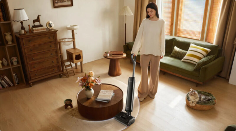 Dreame lance un aspirateur laveur ultra-plat en promo chez Boulanger.