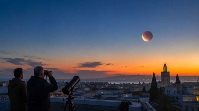 Éclipse partielle de Lune : observations des Tunisiens à l’aube du 28 août