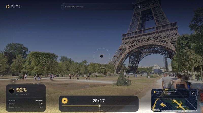 Éclipse solaire du 12 août : un site pour vérifier si un immeuble obstrue la vue
