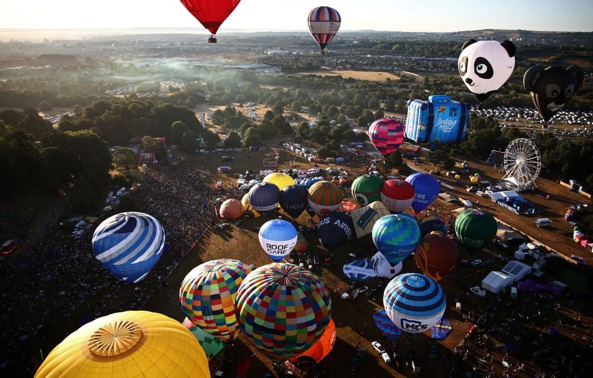 EN IMAGES. Les superbes photos du festival de montgolfières de Bristol.