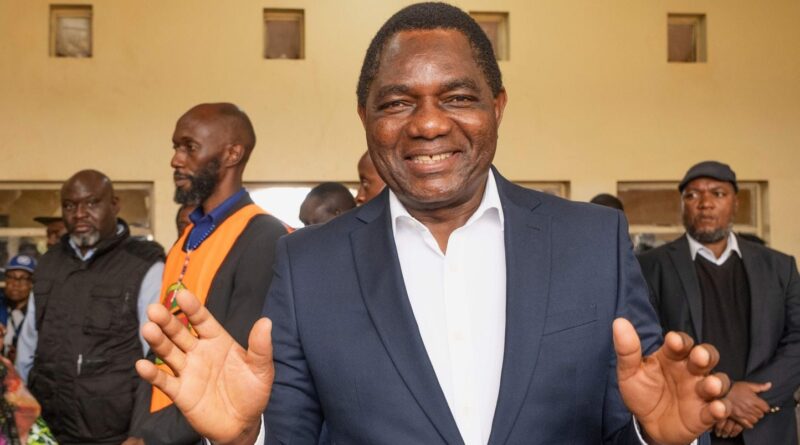 En Zambie, Hichilema réélu dans une tension politique sans précédent